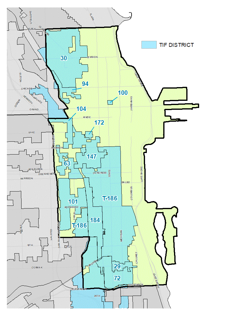 Central Area TIF District Map